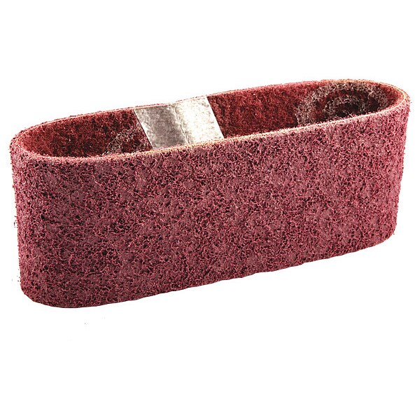 Norton Abrasives Surface-Conditioning Belt, 3 in W, 18 in L, Non-Woven, Aluminum Oxide, Not Applicable Grit, Medium - 66623335112