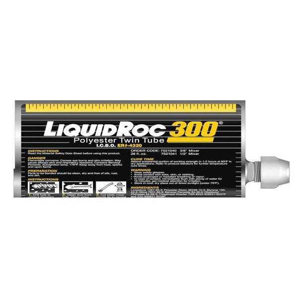 Mkt Fastening Construction Adhesive, Liquid Roc 300 Series, Gray, 28 oz, Tube - 7521041