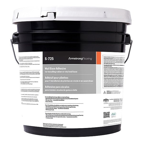Armstrong Construction Adhesive, Wall Base Adhesive Series, 1 gal, Pail - 00730408