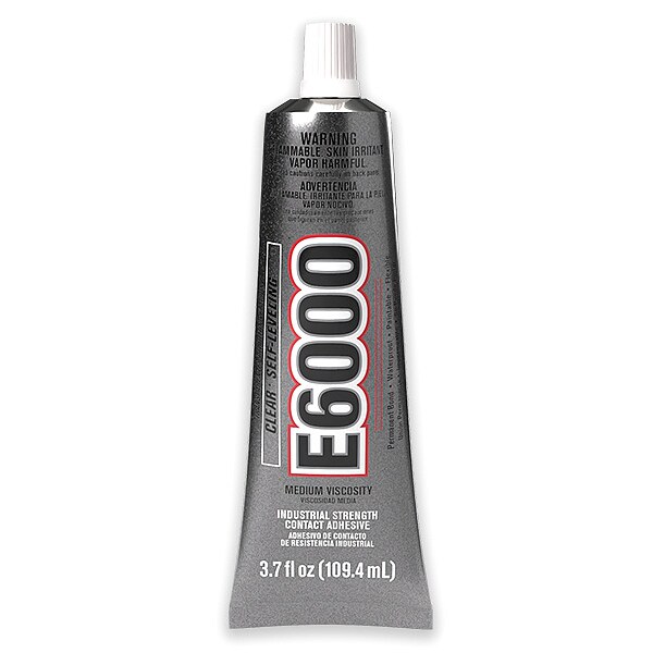 Eclectic Products Construction Adhesive, E6000 Series, 3.7 fl oz, Tube - 800621