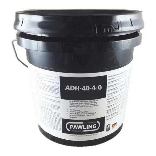 Pawling Carpet Tile Adhesive, ADH-40 Series, Opaque, 4 gal, Pail - ADH-40-4-0
