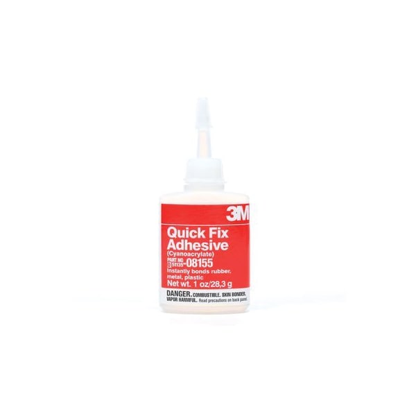 3M 3M Quick Fix Adhesive, 08155, 1 oz Bottle, Tube - 7000028588