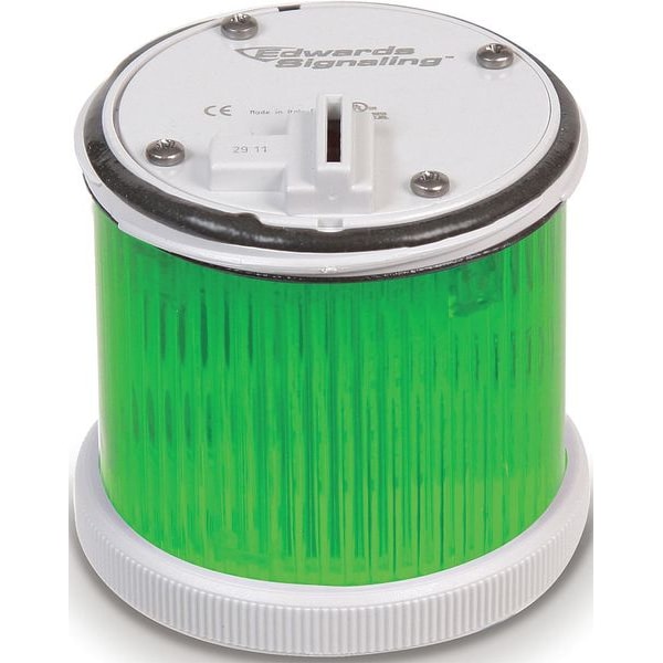 Edwards Signaling Tower Light LED, Steady, 240V, 70mm, Grn - 270LEDSG240A