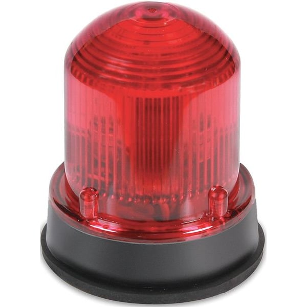 Edwards Signaling Warning Light, LED, 24VDC, Red, 65 FPM - 125XBRMR24DB