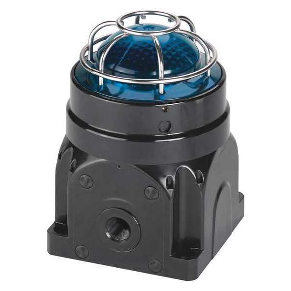 Federal Signal Beacon Warning Light, Blue, LED, 7-1/2in H - G-LED-AC-D-B