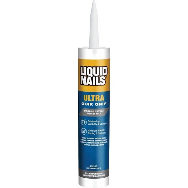 Liquid Nails Fanapart Padding Adhesive, White, 1 quart, Cartridge - LN-990