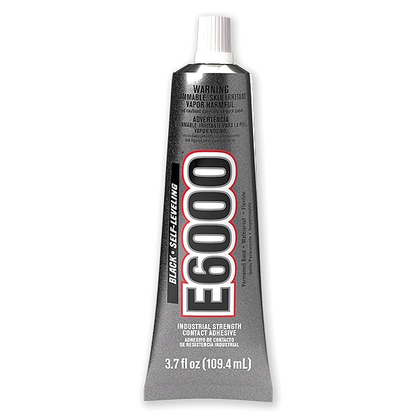 Eclectic Products Construction Adhesive, E6000 Series, 3.7 fl oz, Tube - 800631