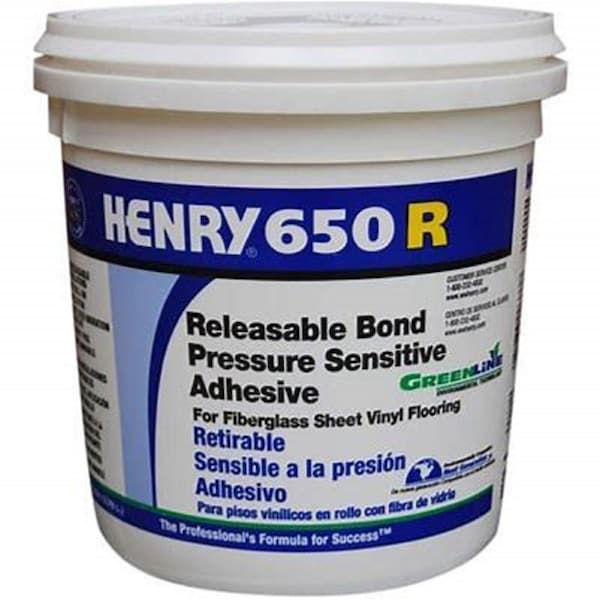 Henry Henry 650R Releasable Bond Pressure Sensitive Adhesive QT - 650R QT