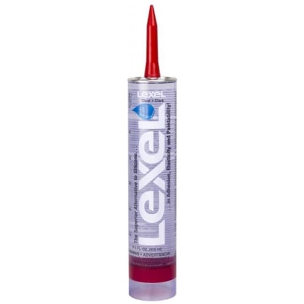 Sashco Sealants Sashco Sealants 13010 10.5oz 10.5 Oz Clear Lexel Adhesive Caulk - 13010 10.5OZ
