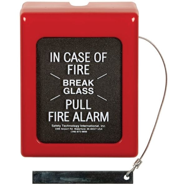Safety Technology International Break Glass Cover, Polycarbonate/Glass - STI-4130
