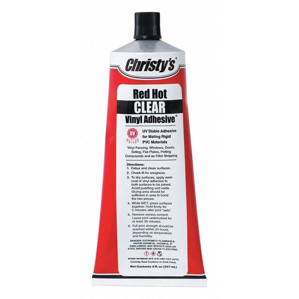 Christys Vinyl/PVC Adhesive Tube, Clear - RH-F-C-8-8