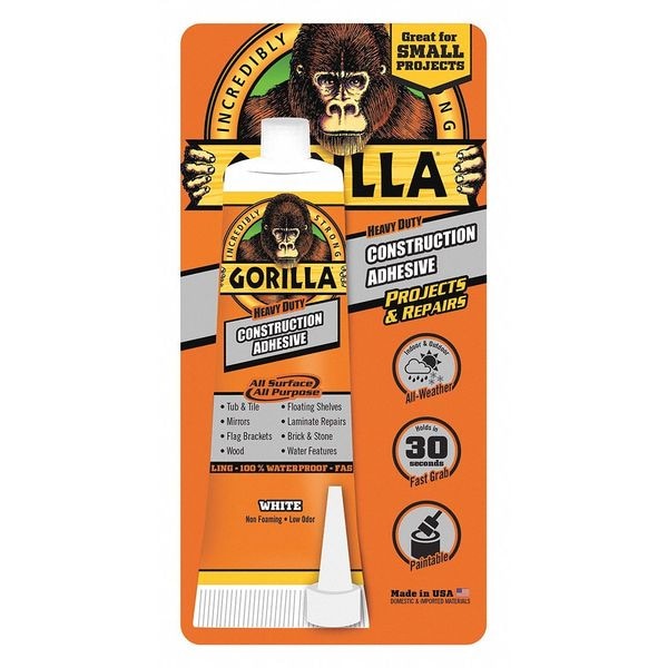 Gorilla Glue Instant Adhesive, Heavy Duty Series, Clear, 0.35 oz, Bottle - 8020001