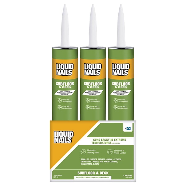 Liquid Nails Liquid Nails Subfloor & Deck Acrylic Latex Construction Adhesive 28 oz - LNP-902 28
