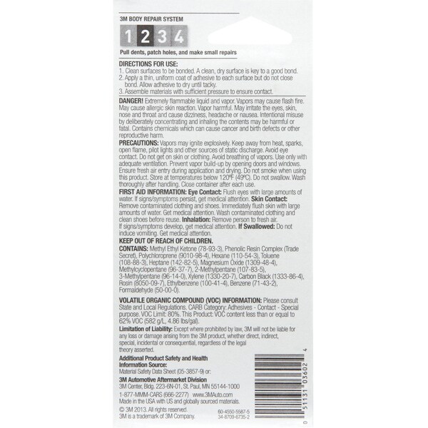 3M Black Super Weatherstrip Adhesive, 30.0 mL, 12PK - 33602