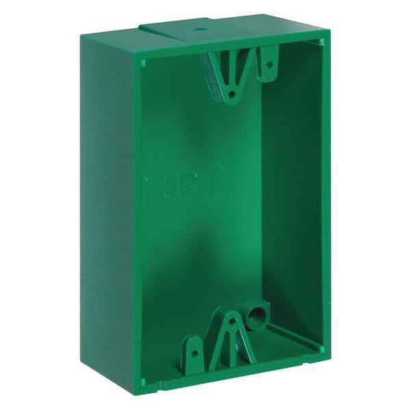 Safety Technology International Back Box, Polycarbonate, Green - KIT-71100A-G