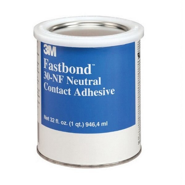 3M Fastbond 30NF Series High Strength White Contact Adhesive, 4 hour Curing, 5 Gallon Pail - 7000000917