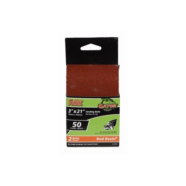 Gator Finishing 2PK 3x21 50G Sand Belt - 3147