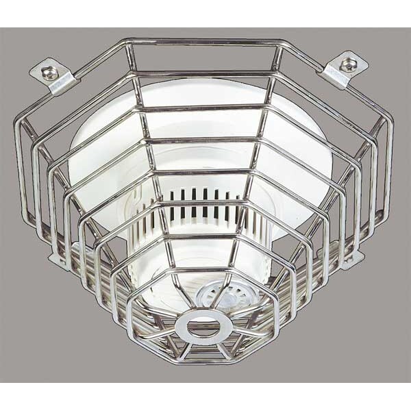 Safety Technology International Smoke Detector Guard, SS Wire, Flush - STI-9609-SS