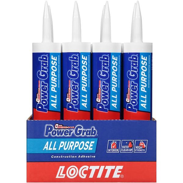 Loctite Power Grab Loctite Power Grab All Purpose Synthetic Latex All Purpose Construction Adhesive 9 oz - 2022554