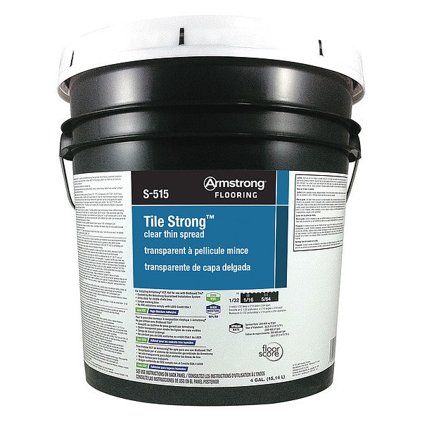 Armstrong Epoxy Adhesive, Tile Strong Series, Gray, 4 gal, Dual-Cartridge - 00515418