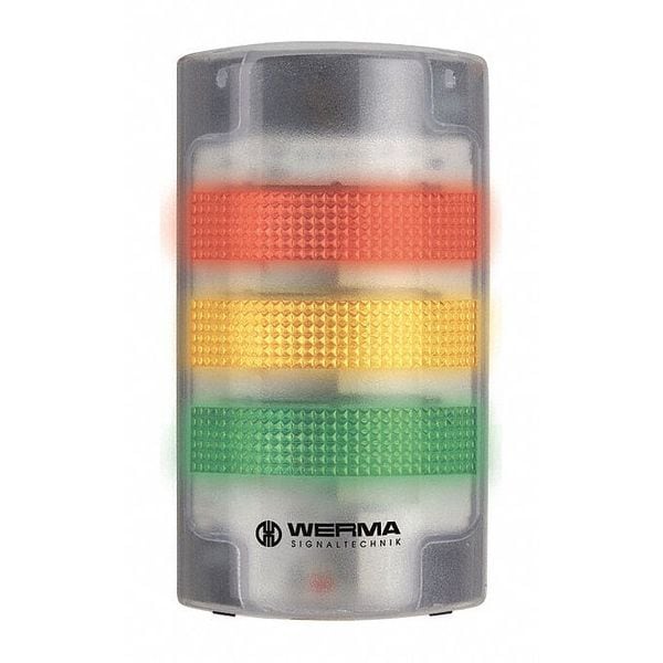 Werma Tower Light Assembly, 115 to 230VAC, 30mA - 69120068