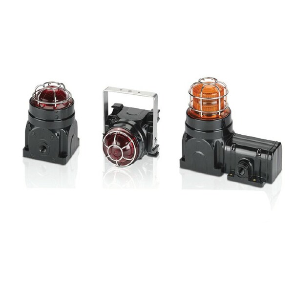 Federal Signal Beacon Warning Light, Red, LED, Surface Mnt - G-LED-AC-D-R