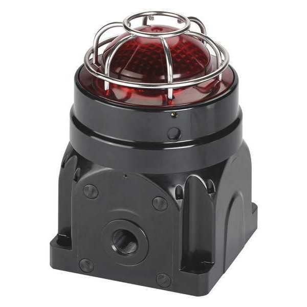 Federal Signal Beacon Warning Light, Red, LED, Surface Mnt - G-LED-AC-D-R