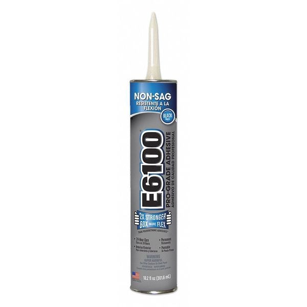 Eclectic Products Adhesive, E6100 Series, Gray, 10.2 oz, Cartridge - 252031