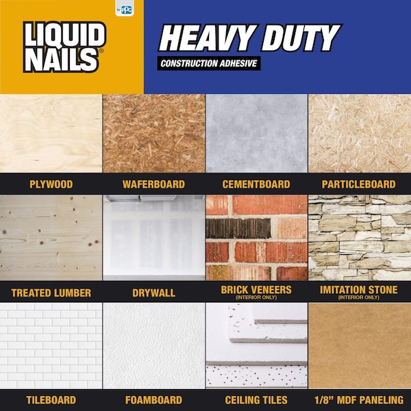 Liquid Nails Liquid Nails Heavy Duty Acrylic Latex Construction Adhesive 28 oz - LNP-903 28