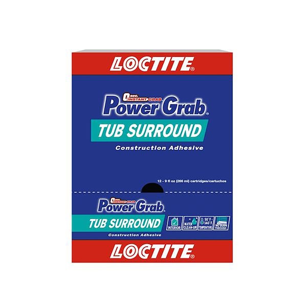 Loctite Loctite Power Grab Tub Surrounds Synthetic Latex Construction Adhesive 10 oz - 2546759