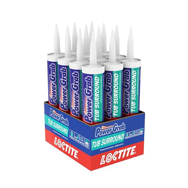 Loctite Loctite Power Grab Tub Surrounds Synthetic Latex Construction Adhesive 10 oz - 2546759