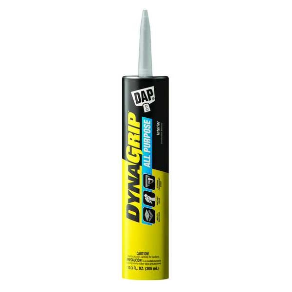 Dap Construction Adhesive, All Purpose Series, Black, 10.3 oz, Cartridge - 27501