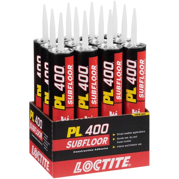 Loctite Loctite PL 400 Subfloor Adhesive Synthetic Rubber Subfloor Construction Adhesive 28 oz - 1602142