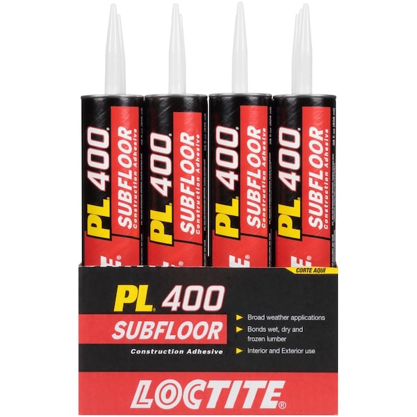 Loctite Loctite PL 400 Subfloor Adhesive Synthetic Rubber Subfloor Construction Adhesive 28 oz - 1602142
