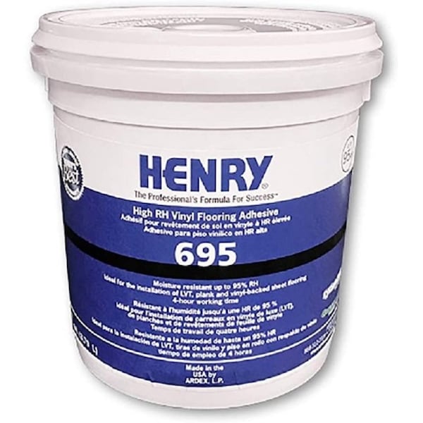 Henry Henry 695  High RH Vinyl Flooring Adhesive 1 Gallon - 695 1 GALLON