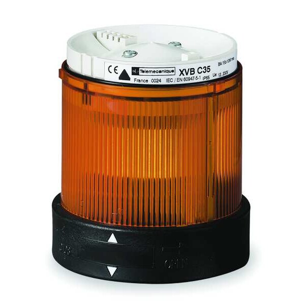 Schneider Electric Tower Light, Flashing, 48to240V, 70mm, Ambr - XVBC4M5