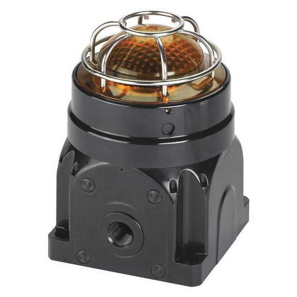 Federal Signal Beacon Warning Light, Amber, LED, 7-1/2in H - G-LED-AC-D-A