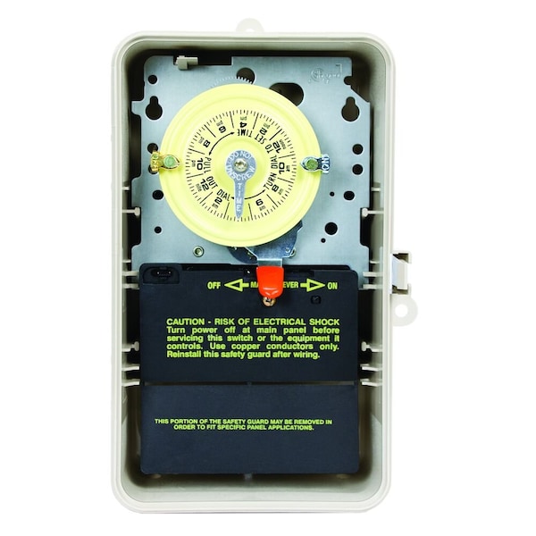 Interruptor mecánico de tiempo Intermatic en caja de protección 24 horas - T101P3
