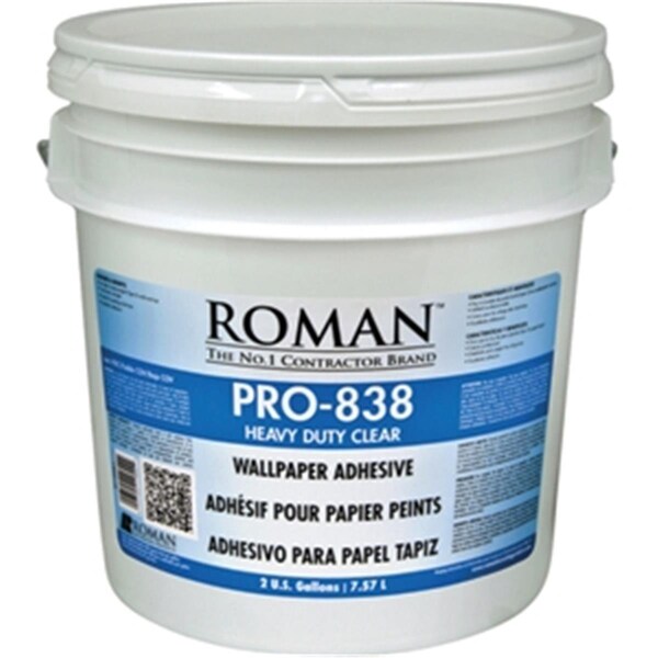 Roman Decorating Products Roman Decorating Products PRO-838 2 Gallon Clear Heavy Duty Adhesive - 17104113024
