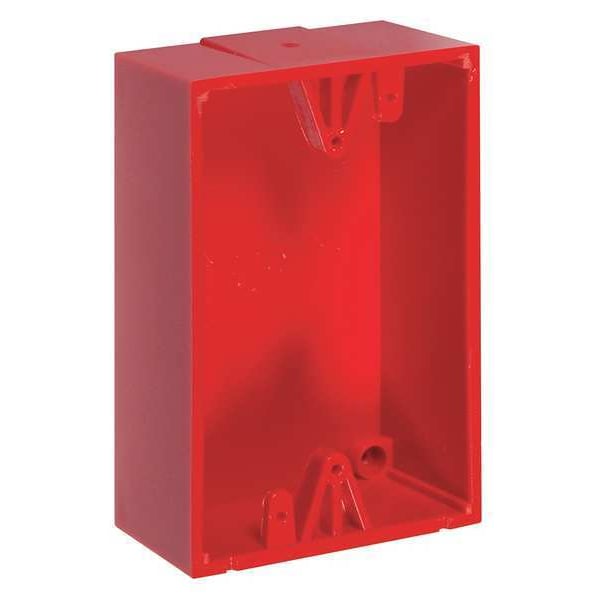 Safety Technology International Back Box, Polycarbonate, Red - KIT-71100A-R