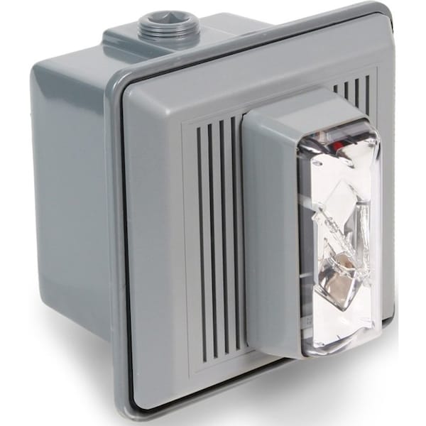 Edwards Signaling Horn Strobe, Clear, 5-1/2 In. H, 120VAC - 868STRC-N5