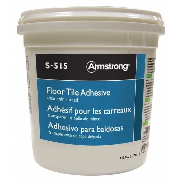 Armstrong Adhesive, Tile Strong Series, Clear, 3.7 oz, Tube - 00515408