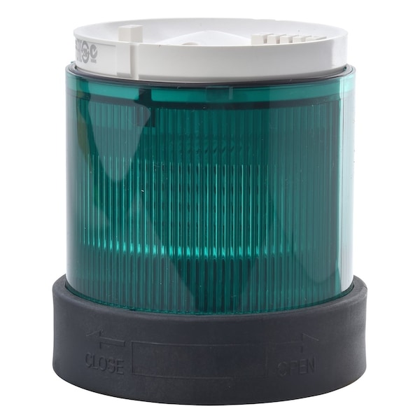 Schneider Electric Indicator bank, Harmony XVB, illuminated unit, plastic, green, 70mm, steady, integral LED, 24V AC/DC - XVBC2B3