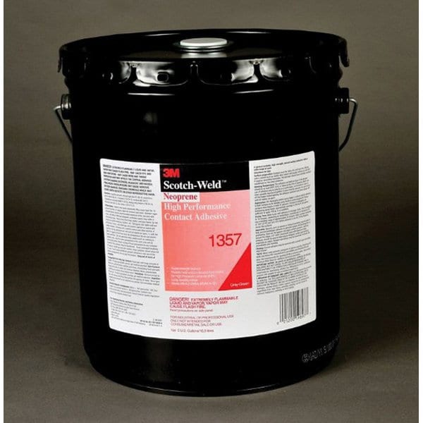 3M Scotch-Weld 1357 Series High Performance Contact Adhesive, 5 Gallon Pail - 7000000804