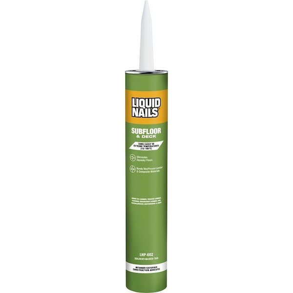 Liquid Nails Construction Adhesive, Light Tan, 28 oz Cartridge - LNP-602