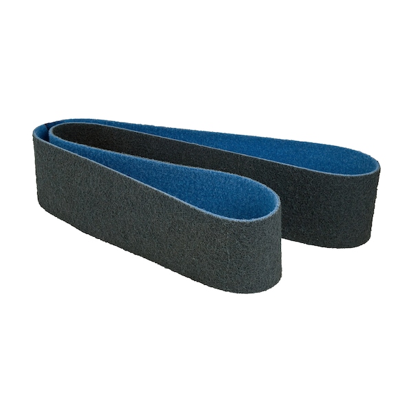 Cgw Abrasives Sanding Belt, 3" W, 21" L, Surface Conditioning, Very Fine, Blue - 59308