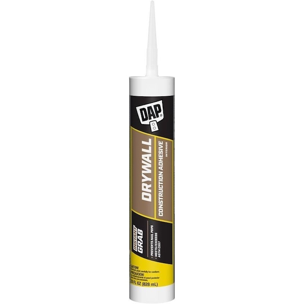 Dap DYNAGRIP Drywall Construction Adhesive, Off-White, 28 oz Cartridge - 27518