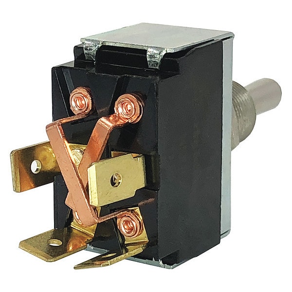 Interruptor de Palanca Reversible de Carling Technologies, DPDT, 4 Conexiones, Encendido/Apagado/Encendido Momentáneo, 1/2 hp, 10A @ 250V AC - 6GO53-73/TABS