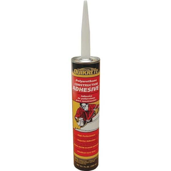Quikrete Construction Adhesive, Gray, 10.1 oz Caulk Tube - 9902-10
