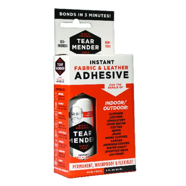 Tear Mender Tear Mender High Strength Liquid White Fabric & Leather Adhesive 2 oz - TM-1